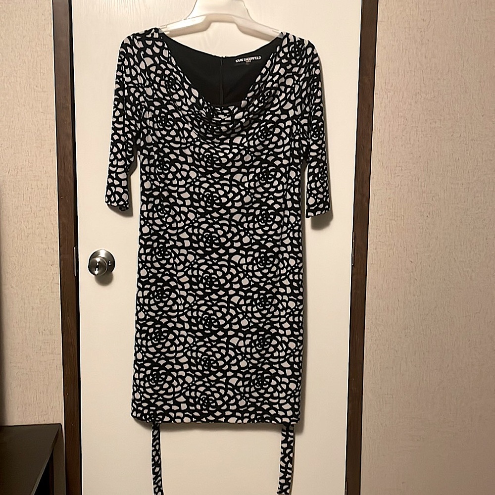 Karl Lagerfeld Black & White Dress